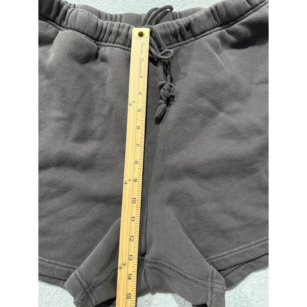 Elwood Mens Organic Cotton Sweat Shorts XXL Faded Charcoal/Brown Drawstring